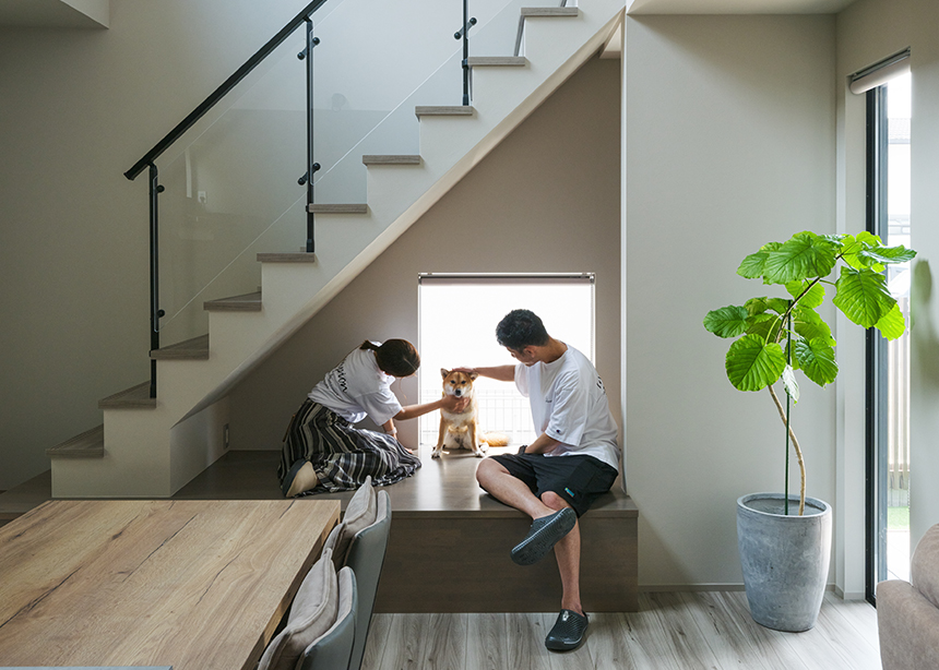 家事のしやすさをとことん追求した、明るく開放的な家