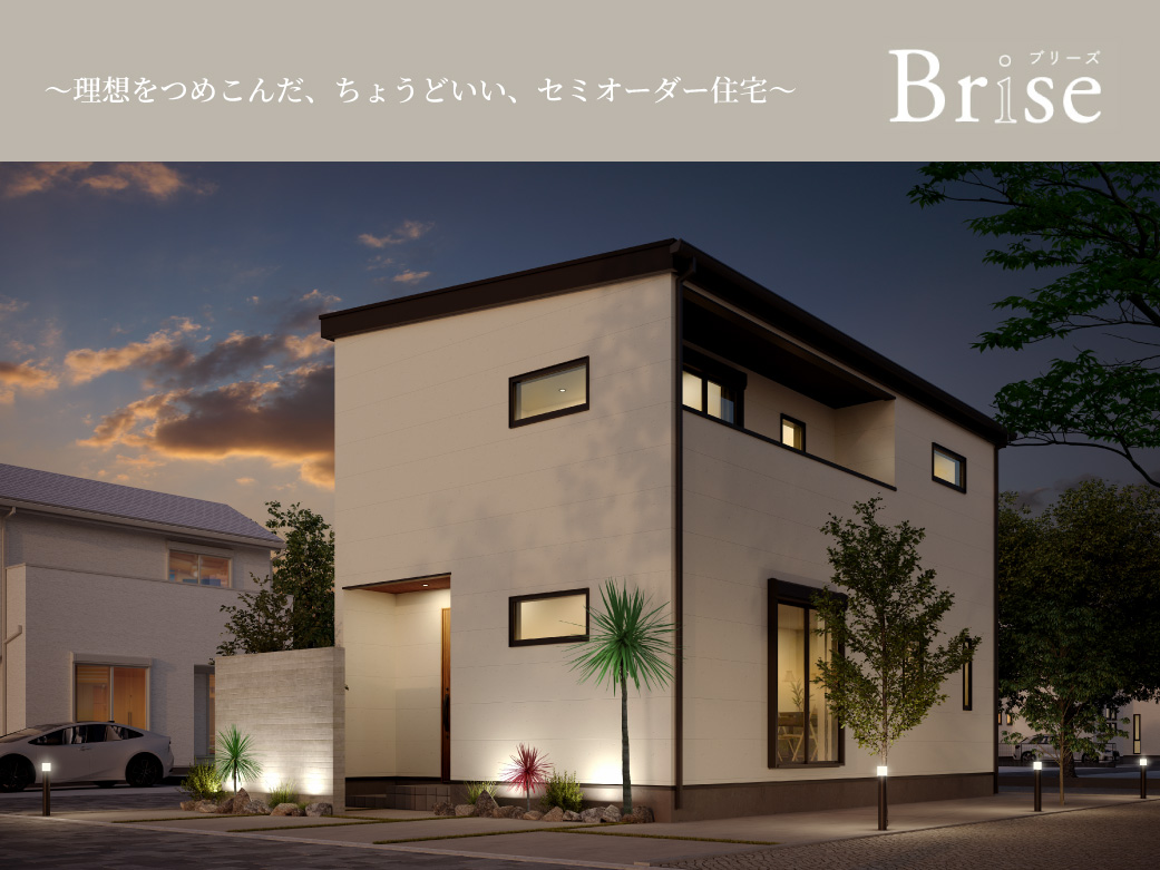 理想をつめこんだ、ちょうどいい、セミオーダー住宅　Brise