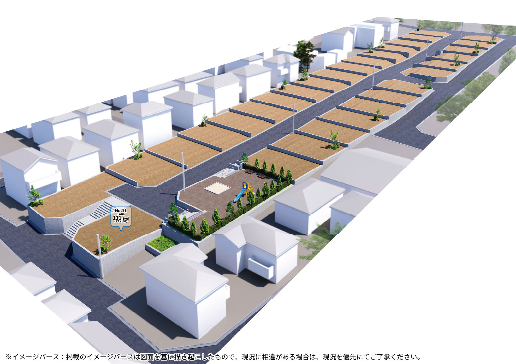 【下九沢Ⅰ】理想の暮らしを叶える土地面積111㎡以上。きれいに区画の整った開発分譲地
