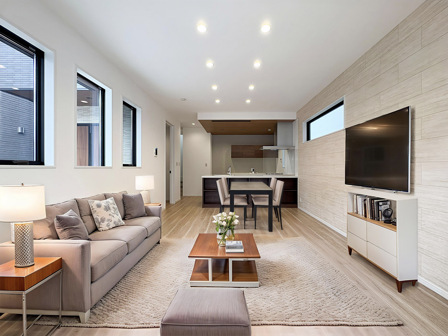 美都住販 システムキッチンリビング 施工例