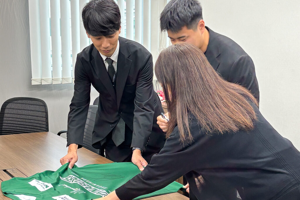ダイナボアーズ様 表敬訪問